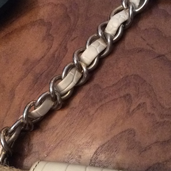 BEBE Straw & Crocodile Large Tote - Picture 4 of 6